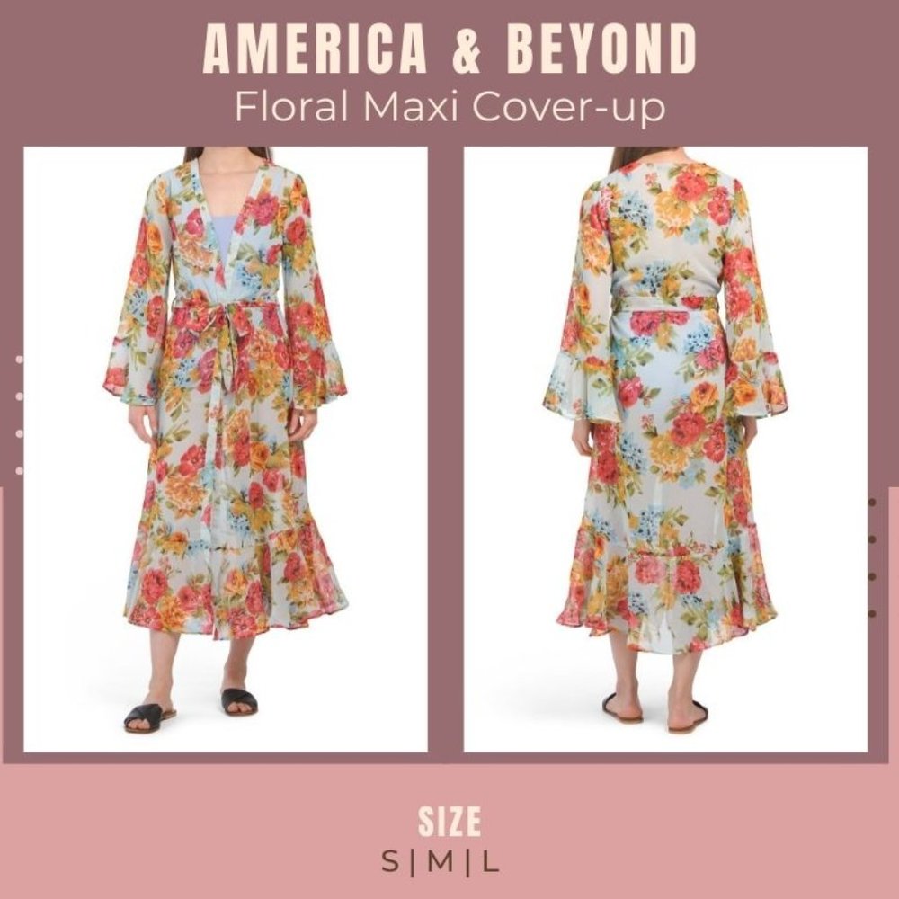 Floral Maxi Cover-up | AMERICA & BEYOND